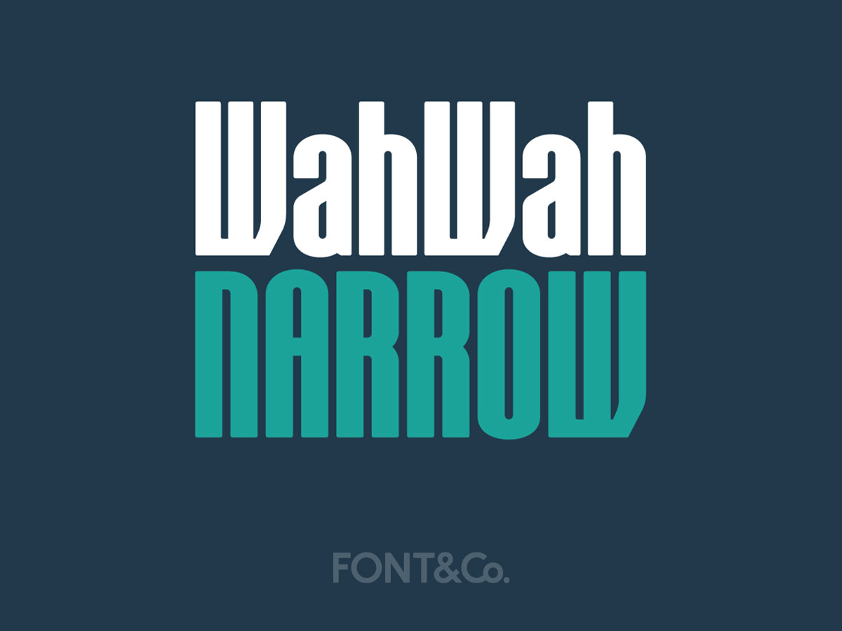 Font&Co. WahWah Narrow