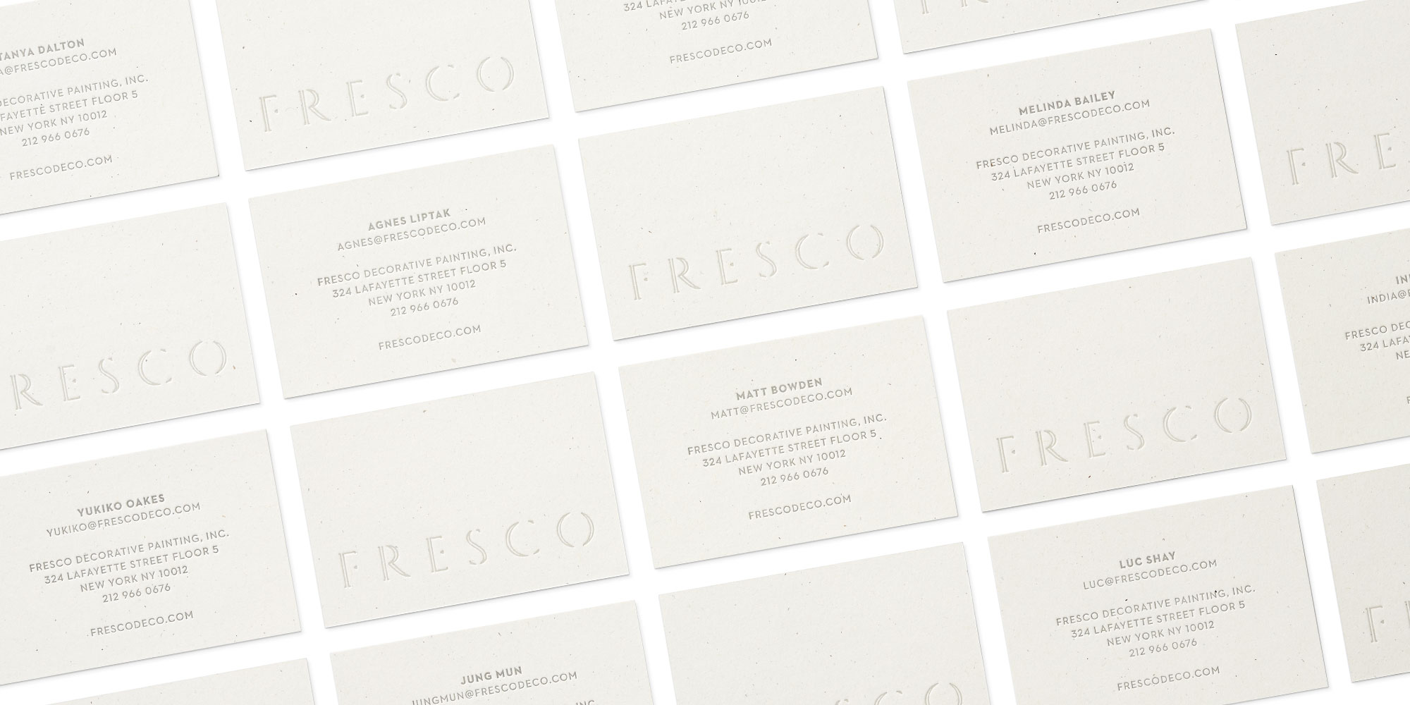 Fresco Business Cards Grid