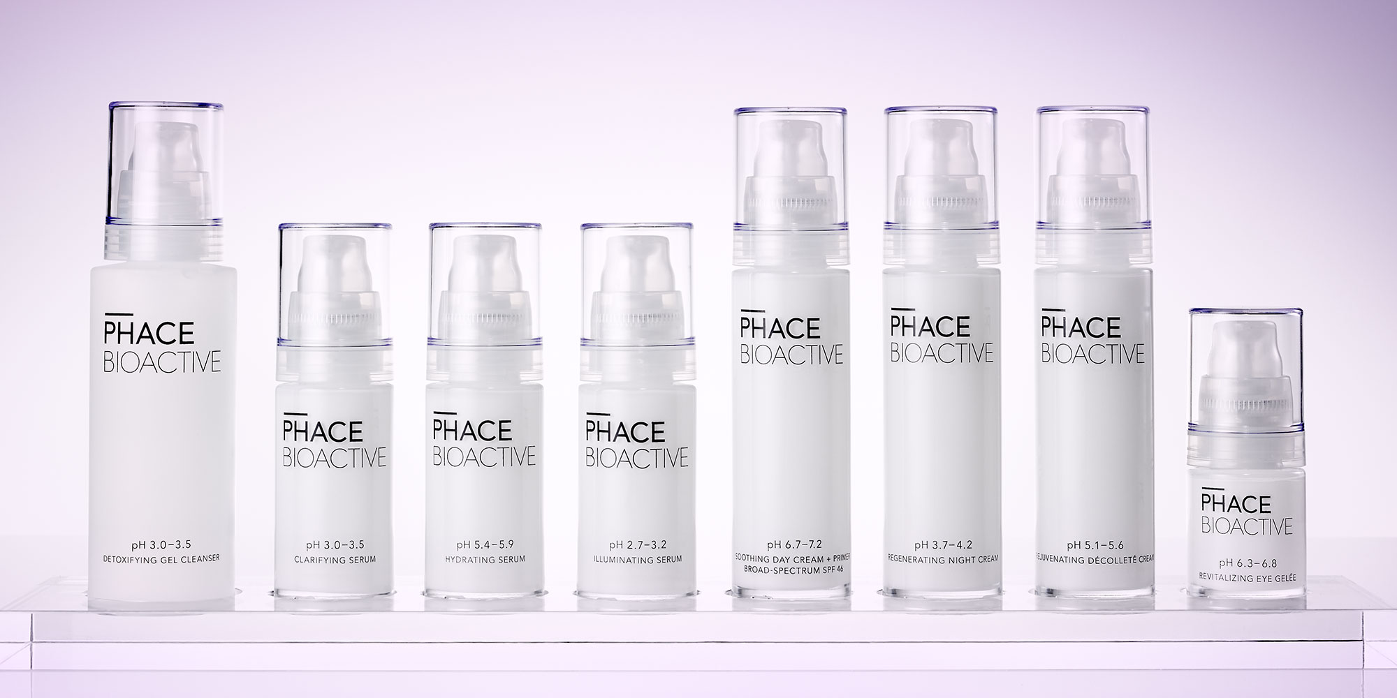 Phace Bioactive Primary Packaging Lineup