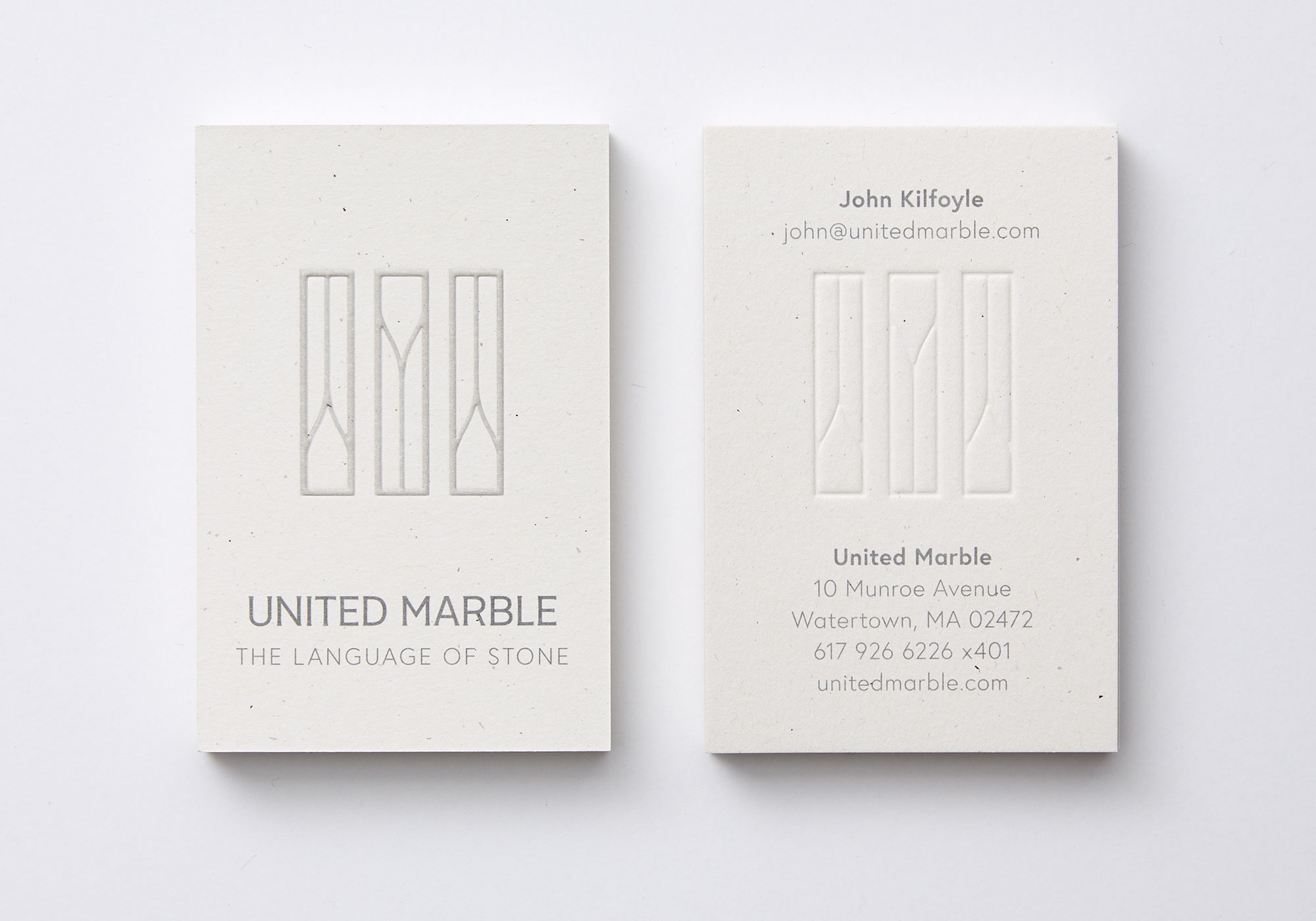 United Marble Business Cards