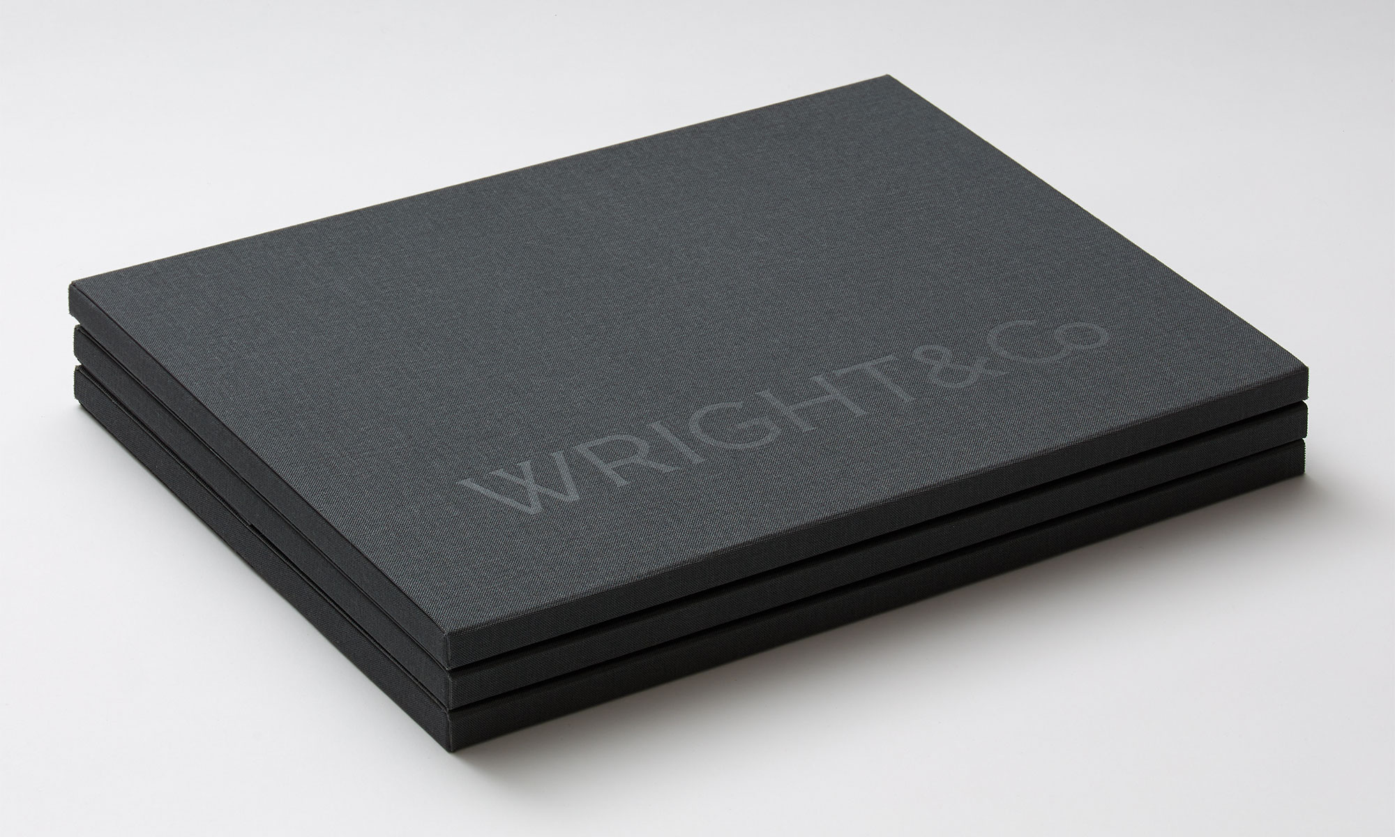 Wright&Co. Portfolio folder stack