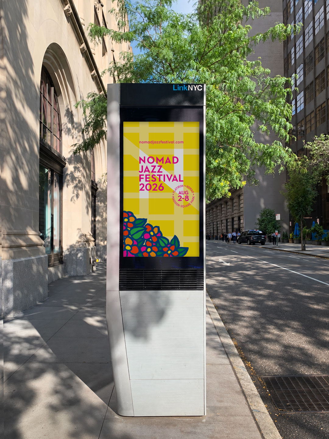 NoMad Jazz Festival 2026 LinkNYC ad