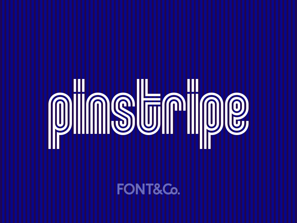 Pinstripe font
