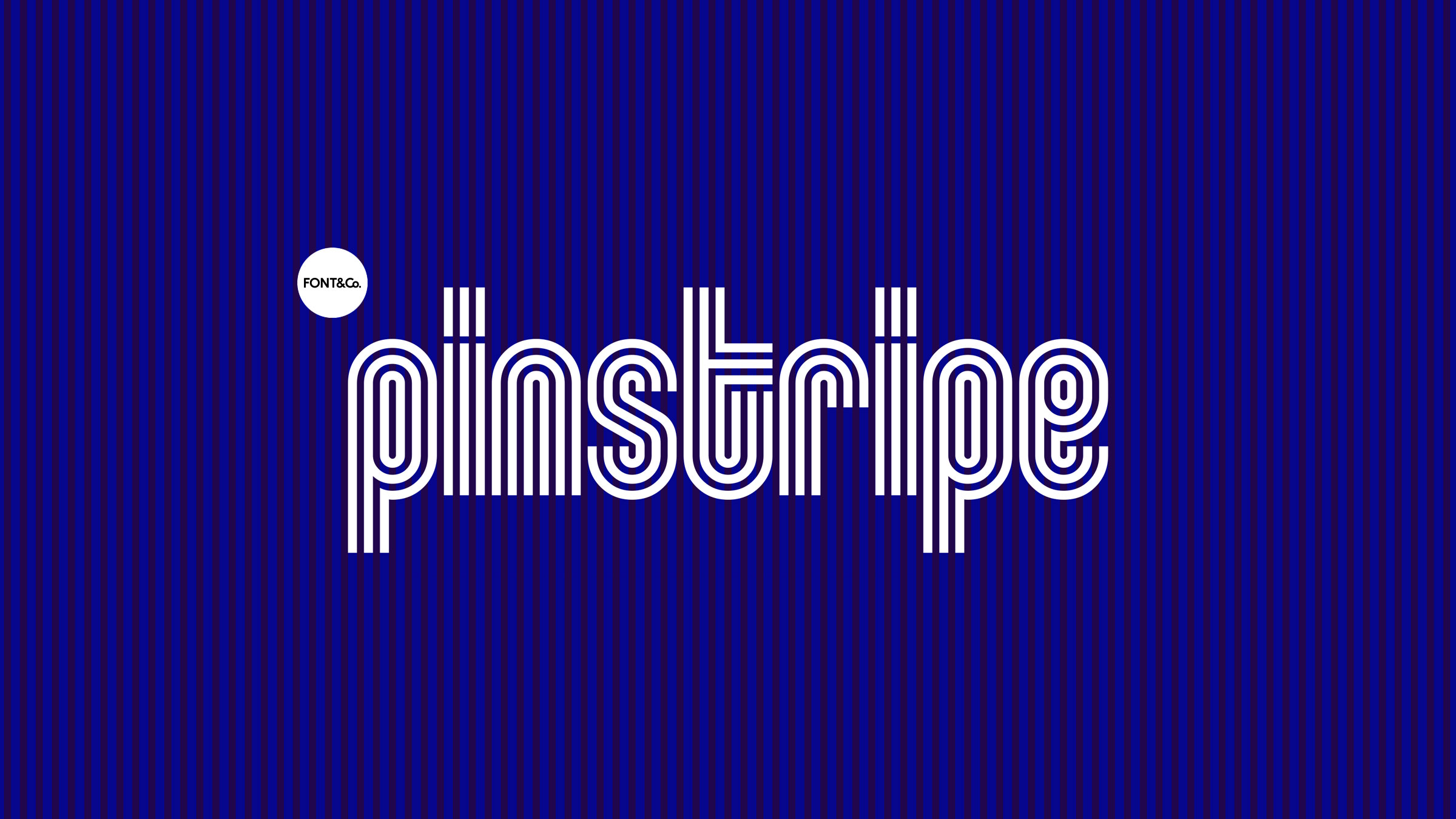 Pinstripe font